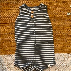 Lulu & Roo striped gray romper 12-24 months